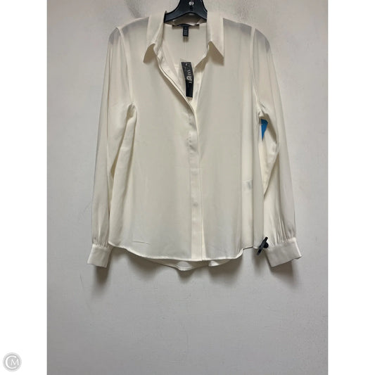 Top Long Sleeve By White House Black Market In Cream, Size: S