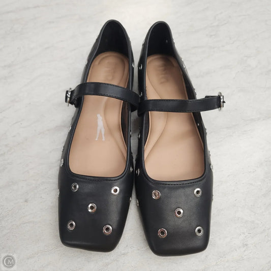 Shoes Flats By Inc In Black & Silver, Size: 9.5