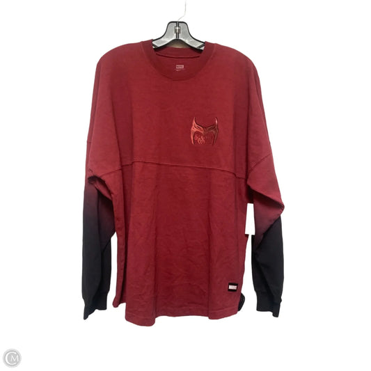 Top Long Sleeve By Disney Store In Red, Size: M
