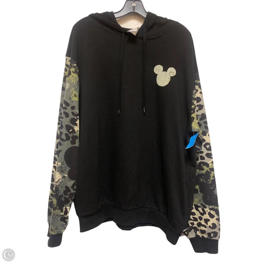 Sweatshirt Hoodie By Disney Store In Black, Size: M
