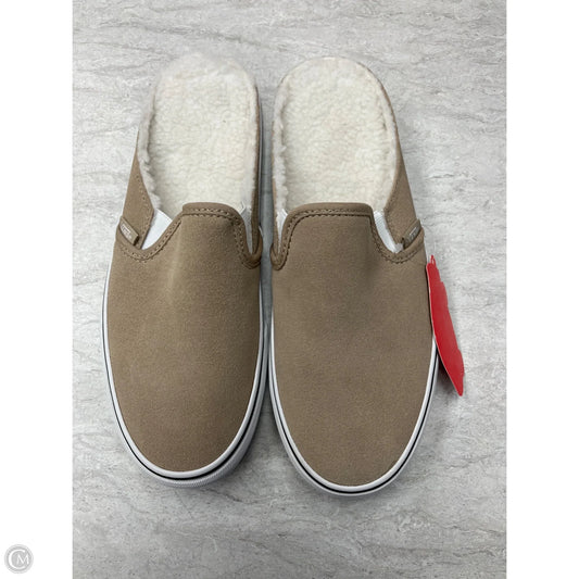 Shoes Flats By Vans In Tan, Size: 9