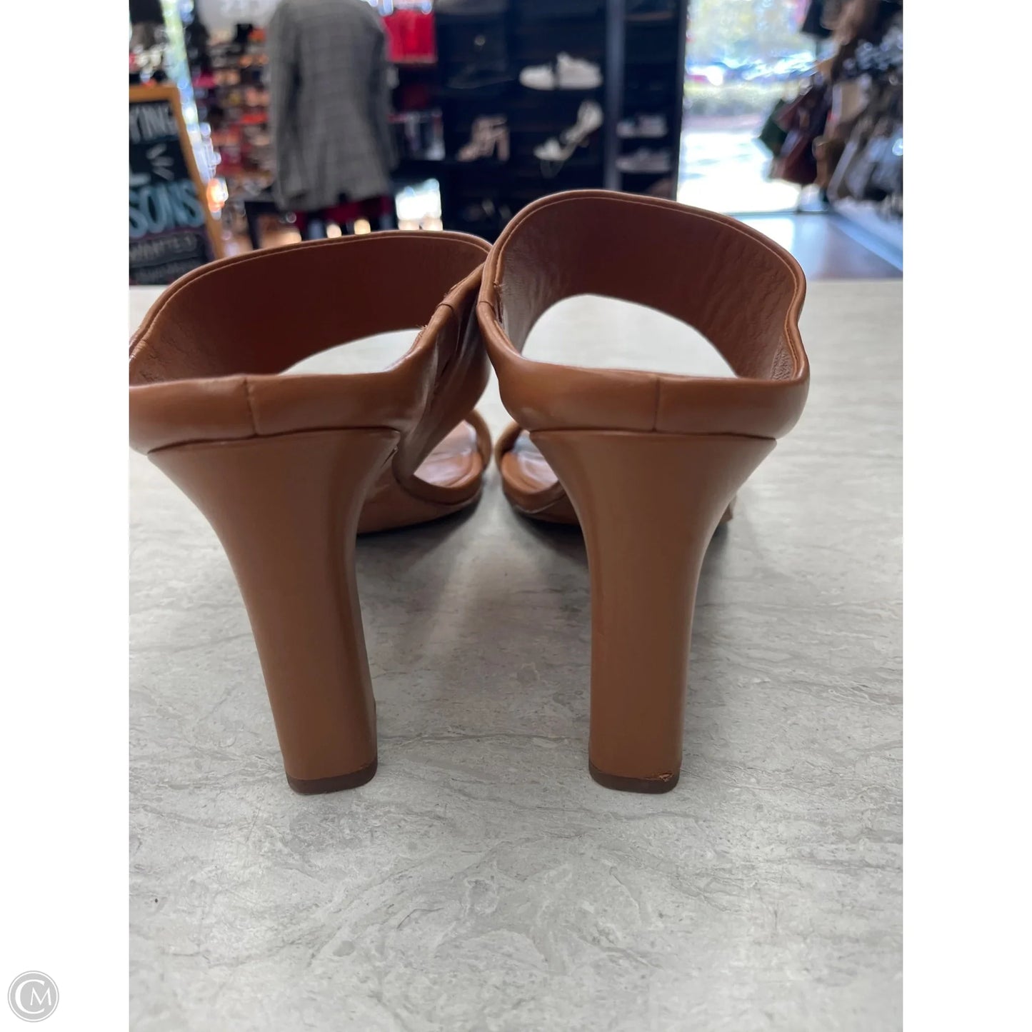 Sandals Heels Block By Vince In Tan, Size: 9