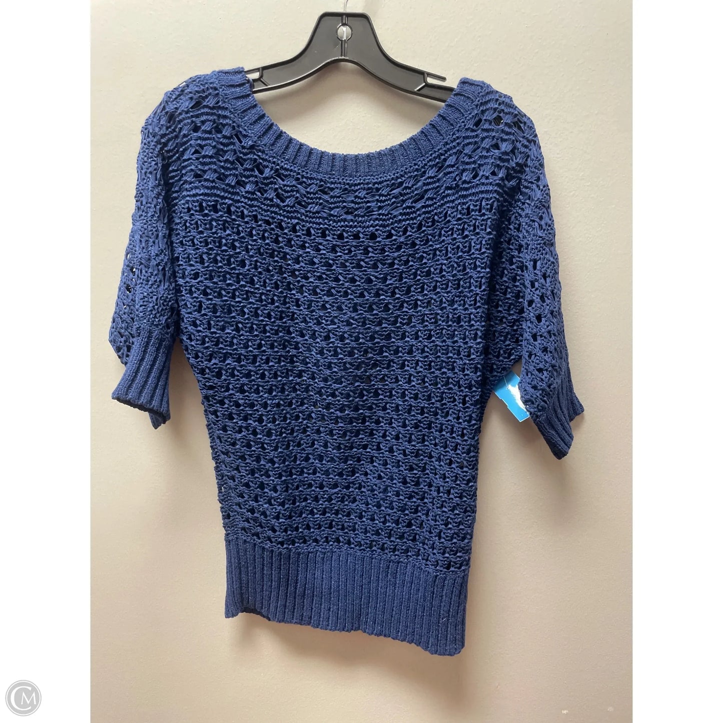 Top Short Sleeve By White House Black Market In Navy, Size: S