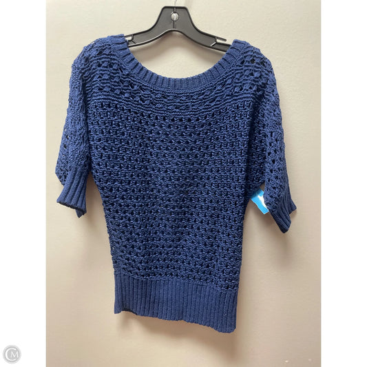 Top Short Sleeve By White House Black Market In Navy, Size: S