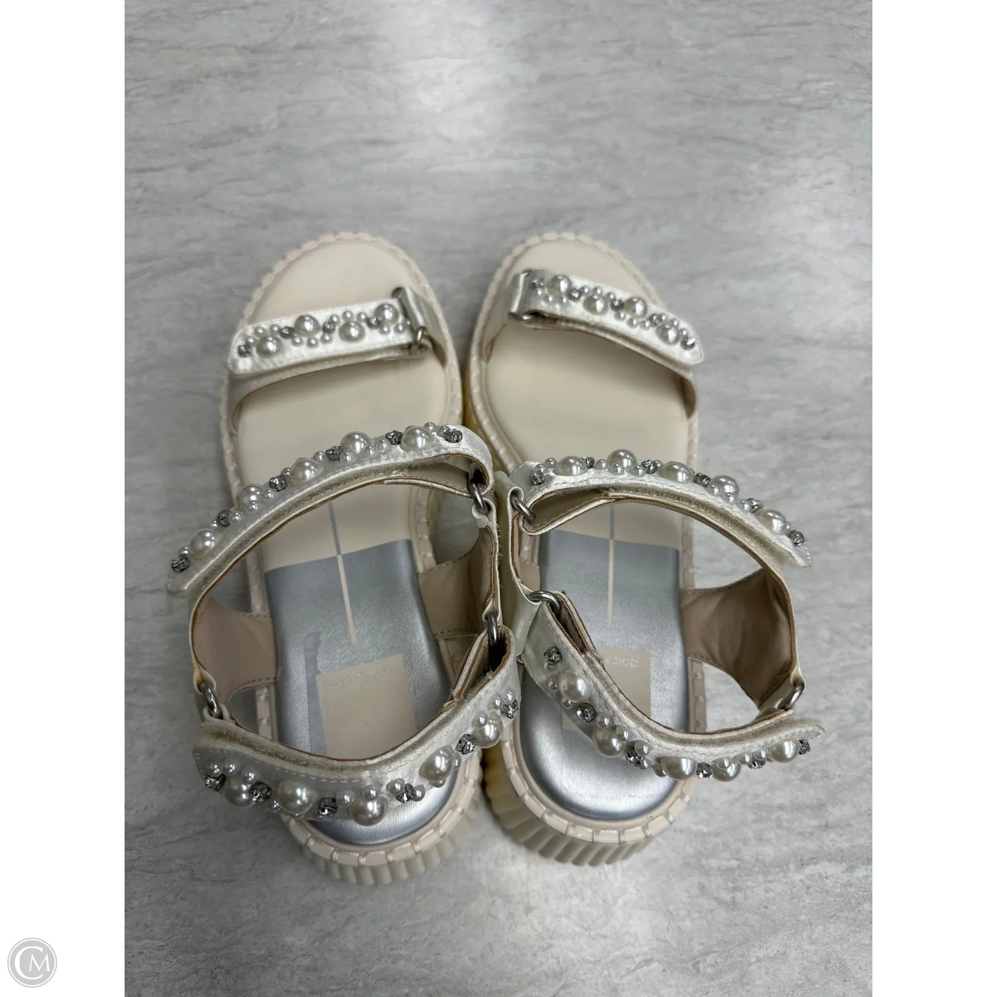 Sandals Heels Platform By Dolce Vita In Cream, Size: 7.5