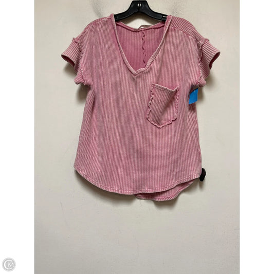 Top Short Sleeve By Altard State In Pink, Size: Xxs