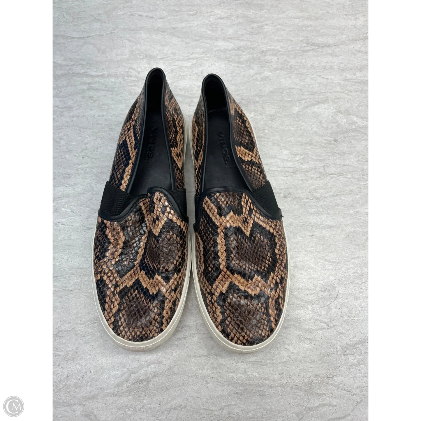 Shoes Flats By Vince In Snakeskin Print, Size: 6.5