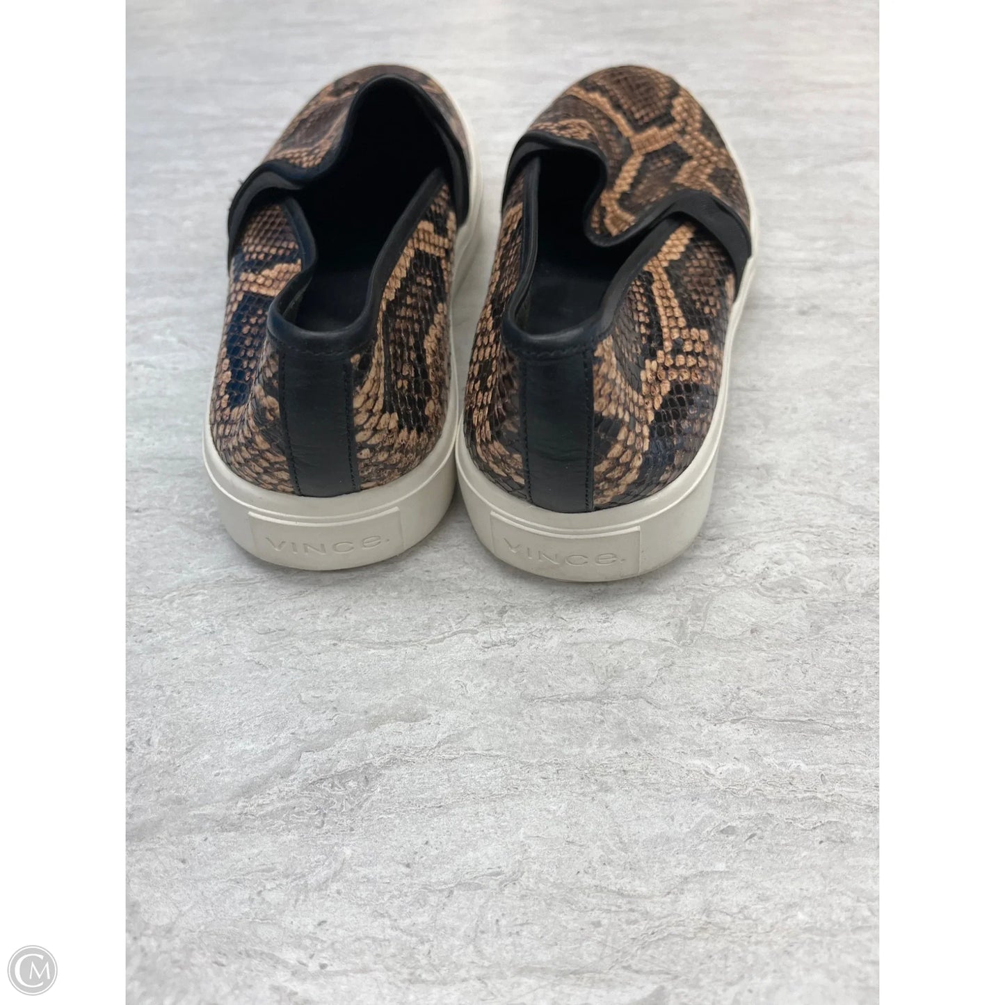 Shoes Flats By Vince In Snakeskin Print, Size: 6.5