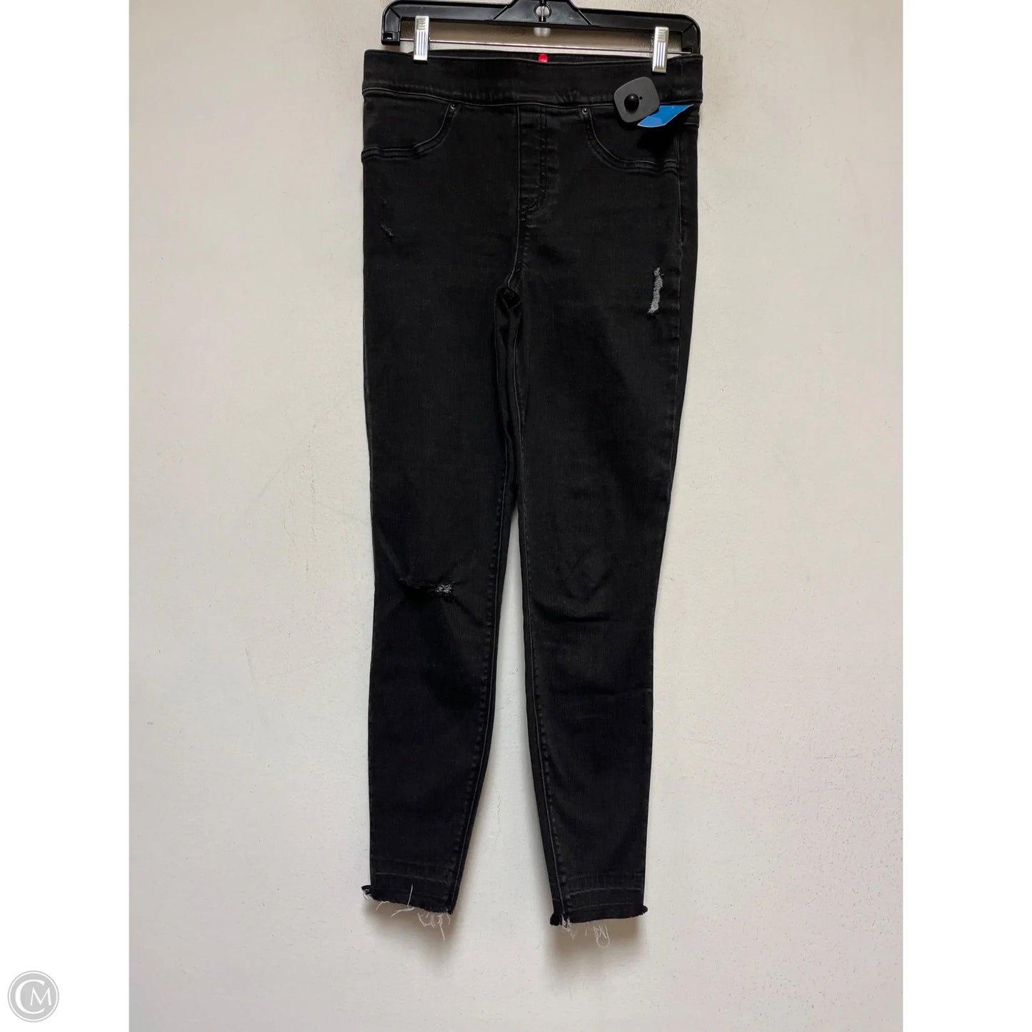 Jeans Jeggings By Spanx In Black Denim, Size: M