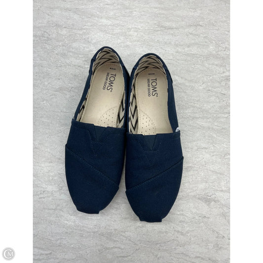 Shoes Flats By Toms In Navy, Size: 8