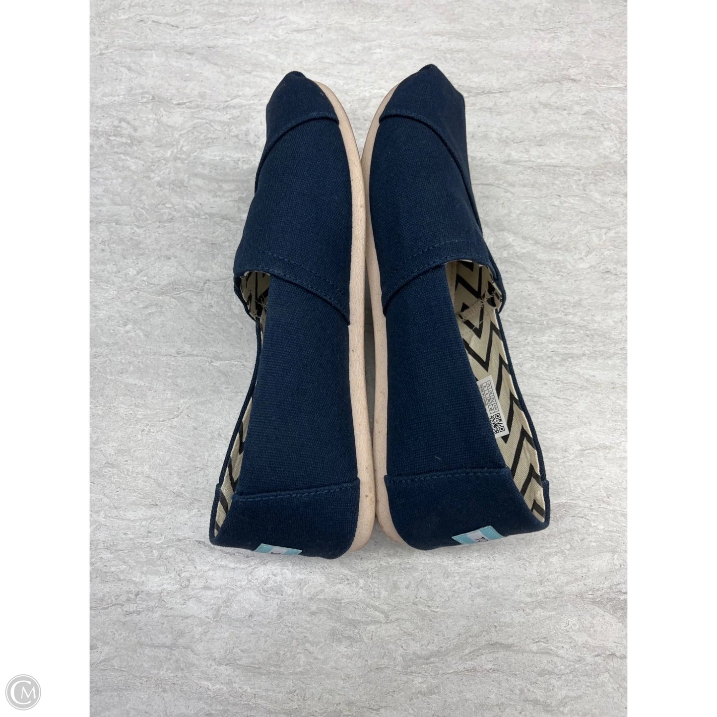 Shoes Flats By Toms In Navy, Size: 8