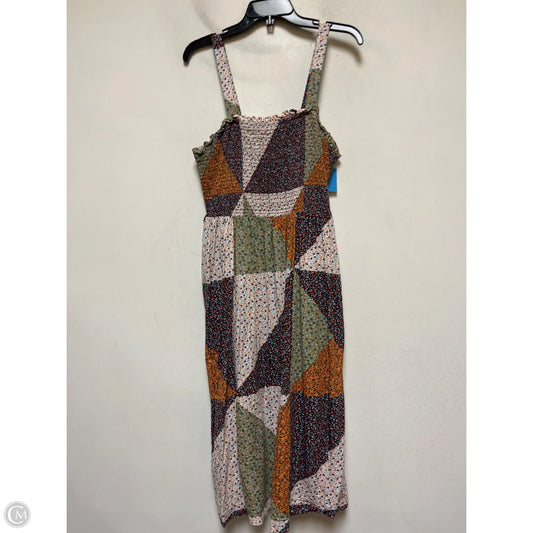 Dress Casual Midi By Universal Thread In Floral Print, Size: L