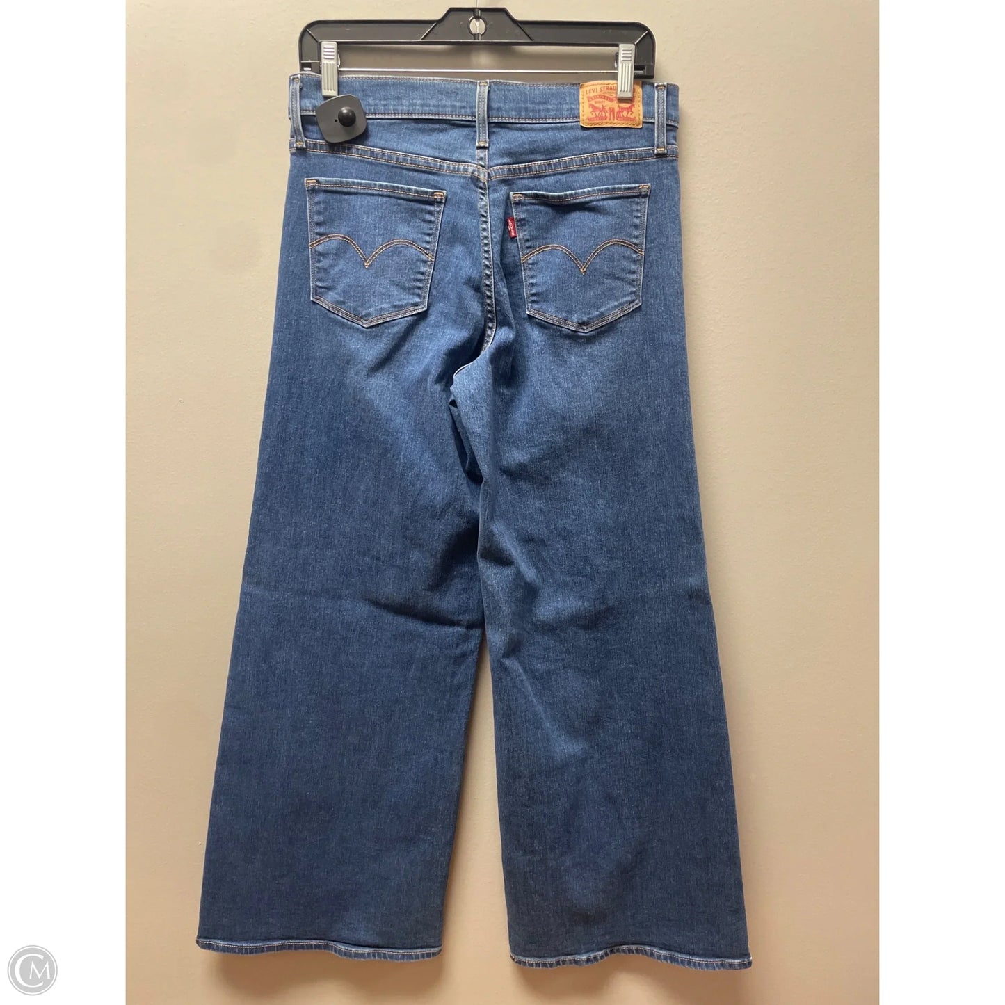 Jeans Wide Leg By Levis In Blue Denim, Size: 6