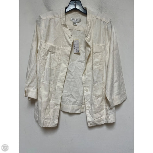 Jacket Other By Christopher And Banks In Cream, Size: M