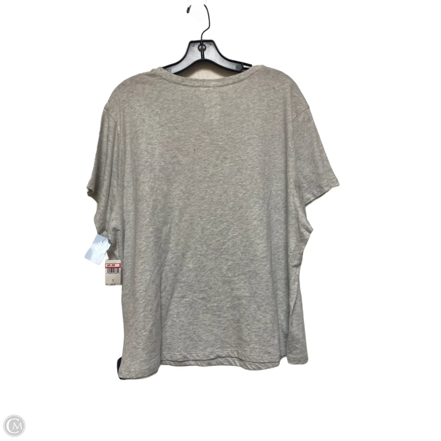 Top Short Sleeve Basic By Disney Store In Grey, Size: 2x