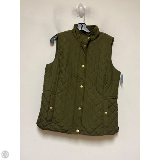 Vest Puffer & Quilted By Talbots In Green, Size: M