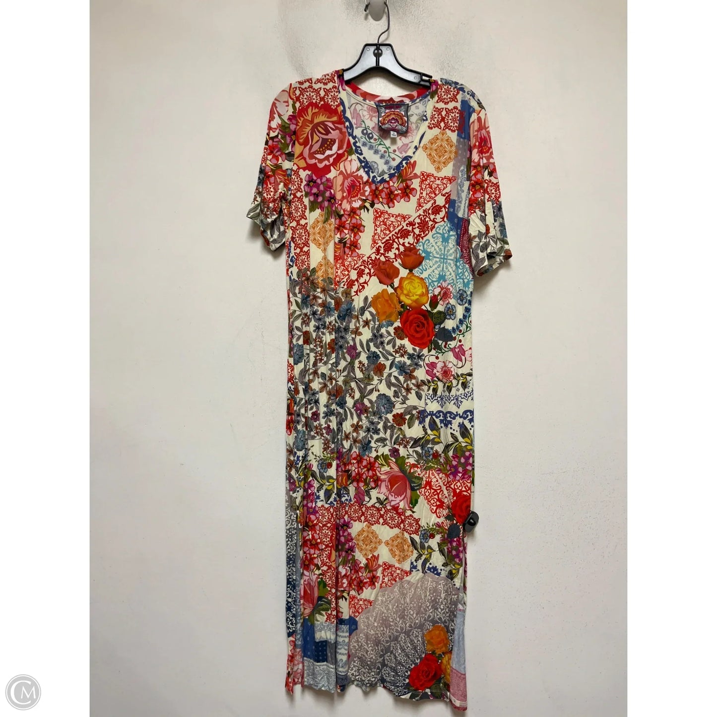 Dress Casual Midi By Johnny Was In Floral Print, Size: M