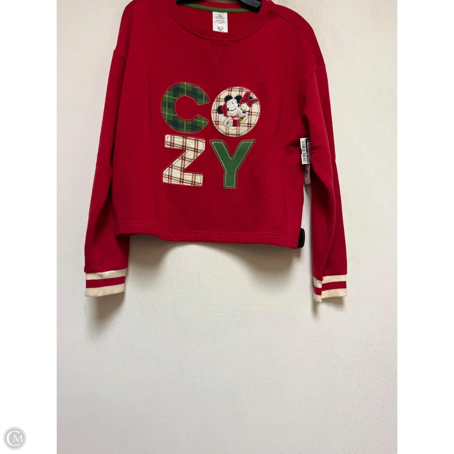 Sweatshirt Crewneck By Disney Store In Red, Size: M