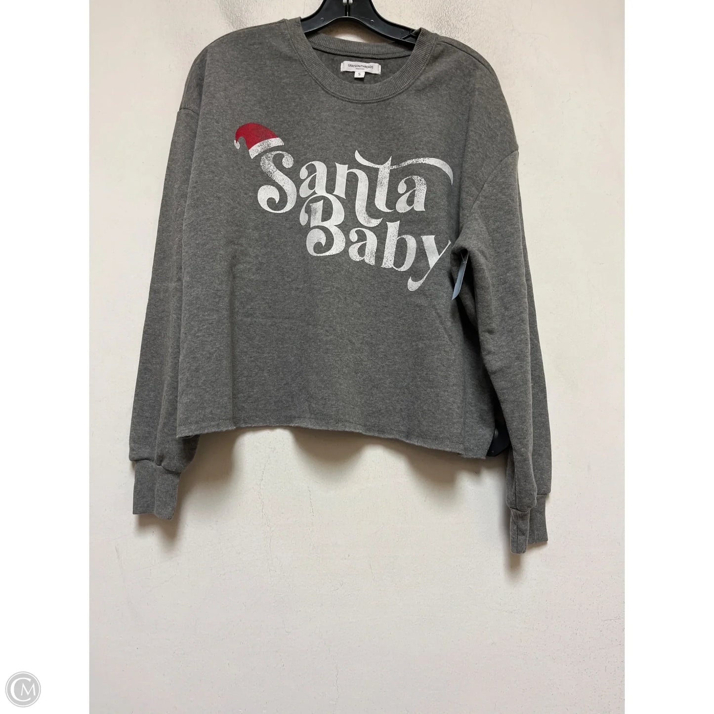 Sweatshirt Crewneck By Grayson Threads In Grey, Size: S