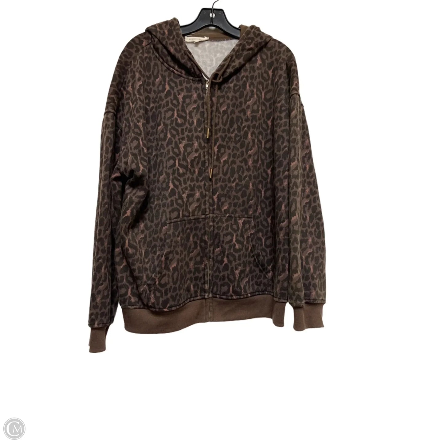 Sweatshirt Hoodie By Gilded Intent In Animal Print, Size: M