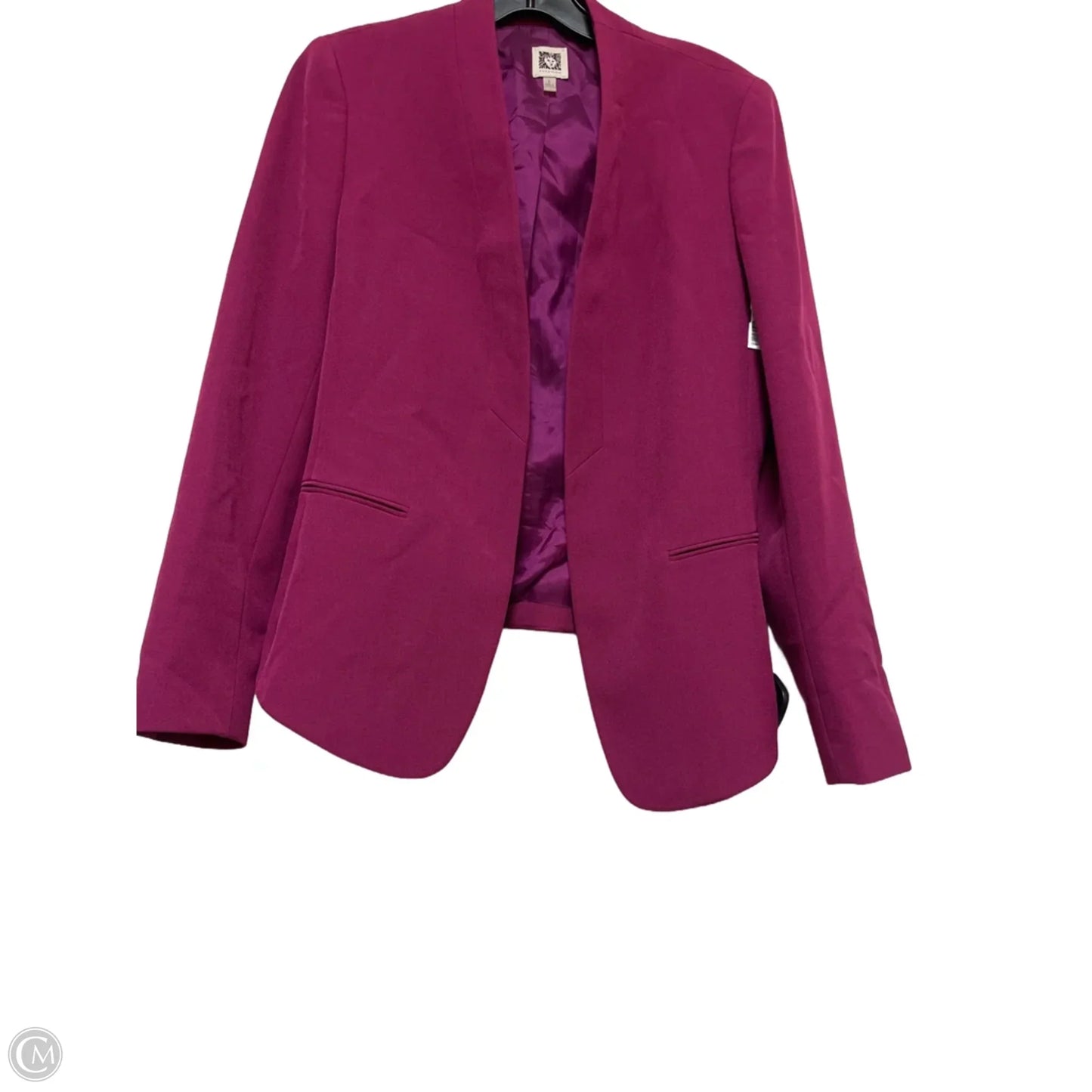 Blazer By Anne Klein In Purple, Size: M
