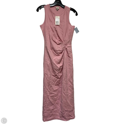 Dress Casual Midi By A New Day In Pink, Size: Xs