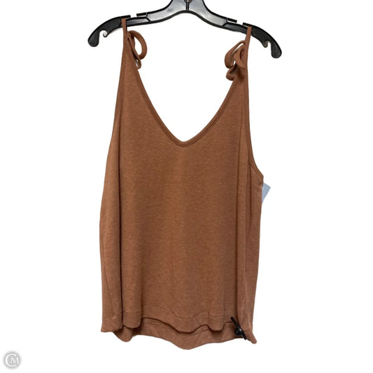 Top Sleeveless By Splendid In Brown, Size: Xl