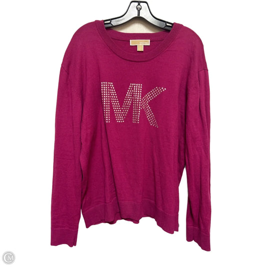 Top Long Sleeve By Michael By Michael Kors In Pink, Size: Xl