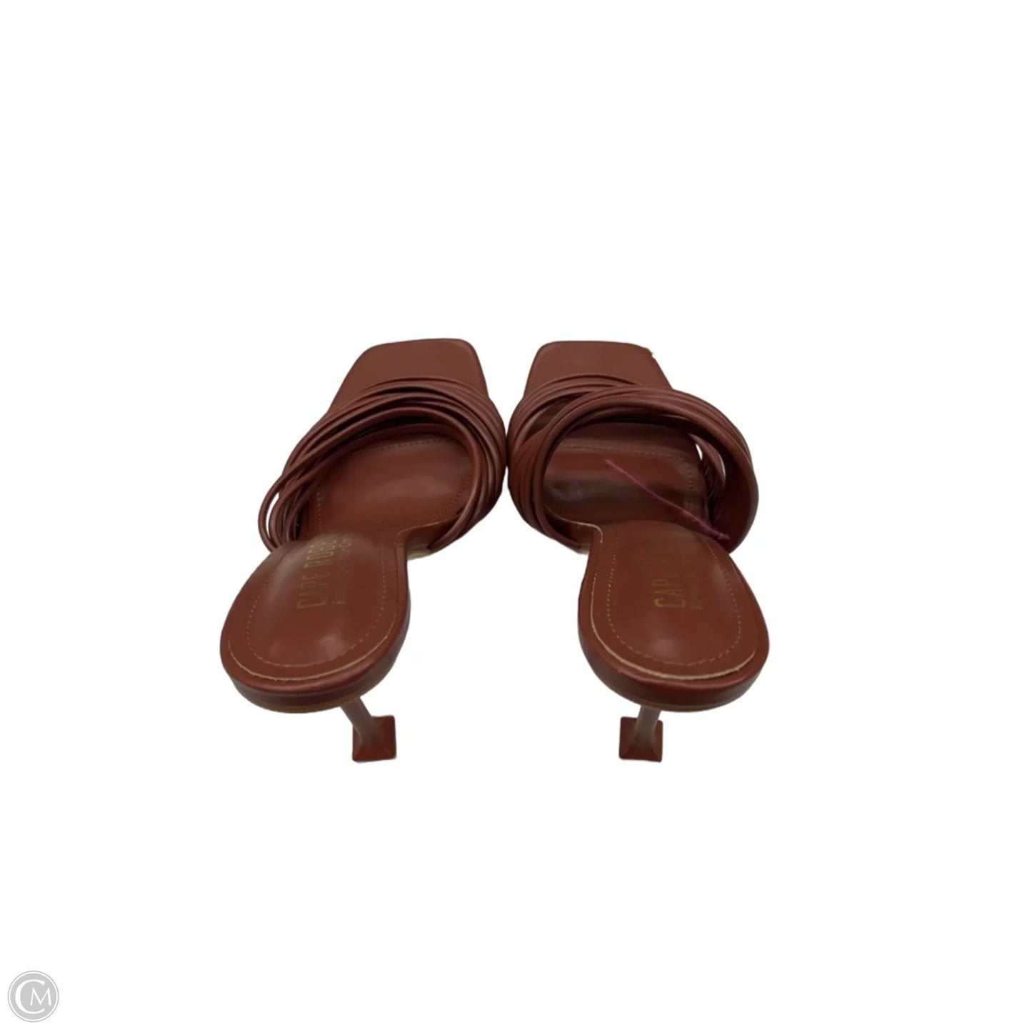 Sandals Heels Stiletto By Cape Robbin In Brown, Size: 8