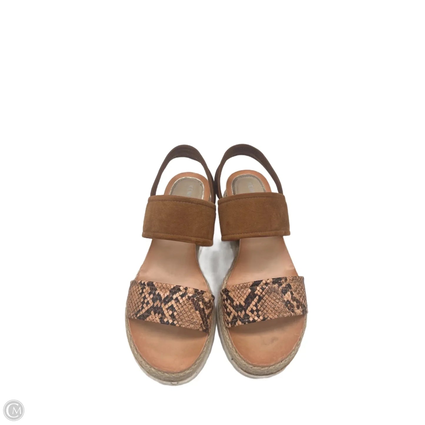 Sandals Heels Wedge By Kenneth Cole In Snakeskin Print, Size: 6