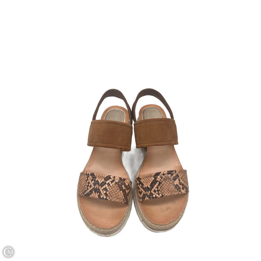 Sandals Heels Wedge By Kenneth Cole In Snakeskin Print, Size: 6