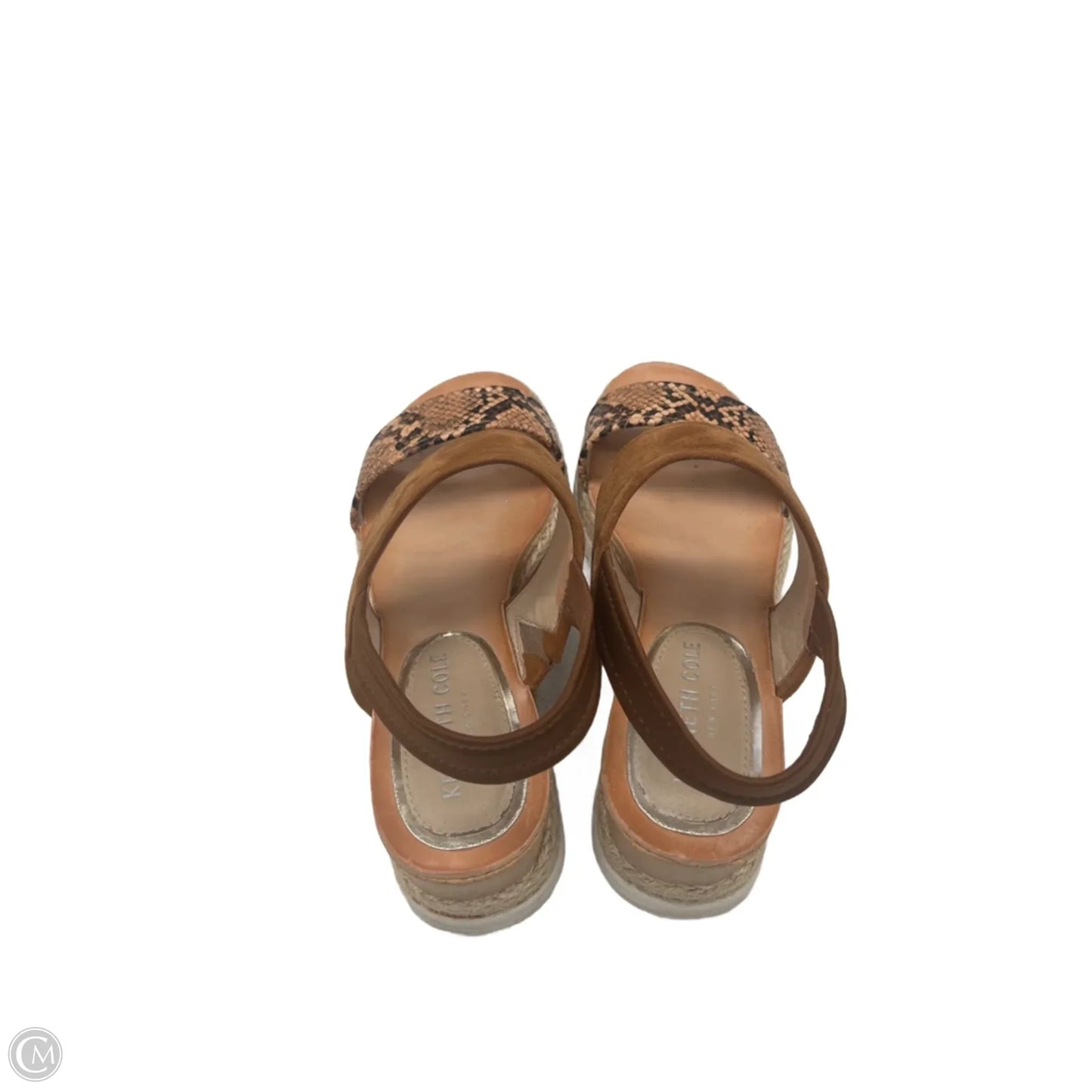 Sandals Heels Wedge By Kenneth Cole In Snakeskin Print, Size: 6