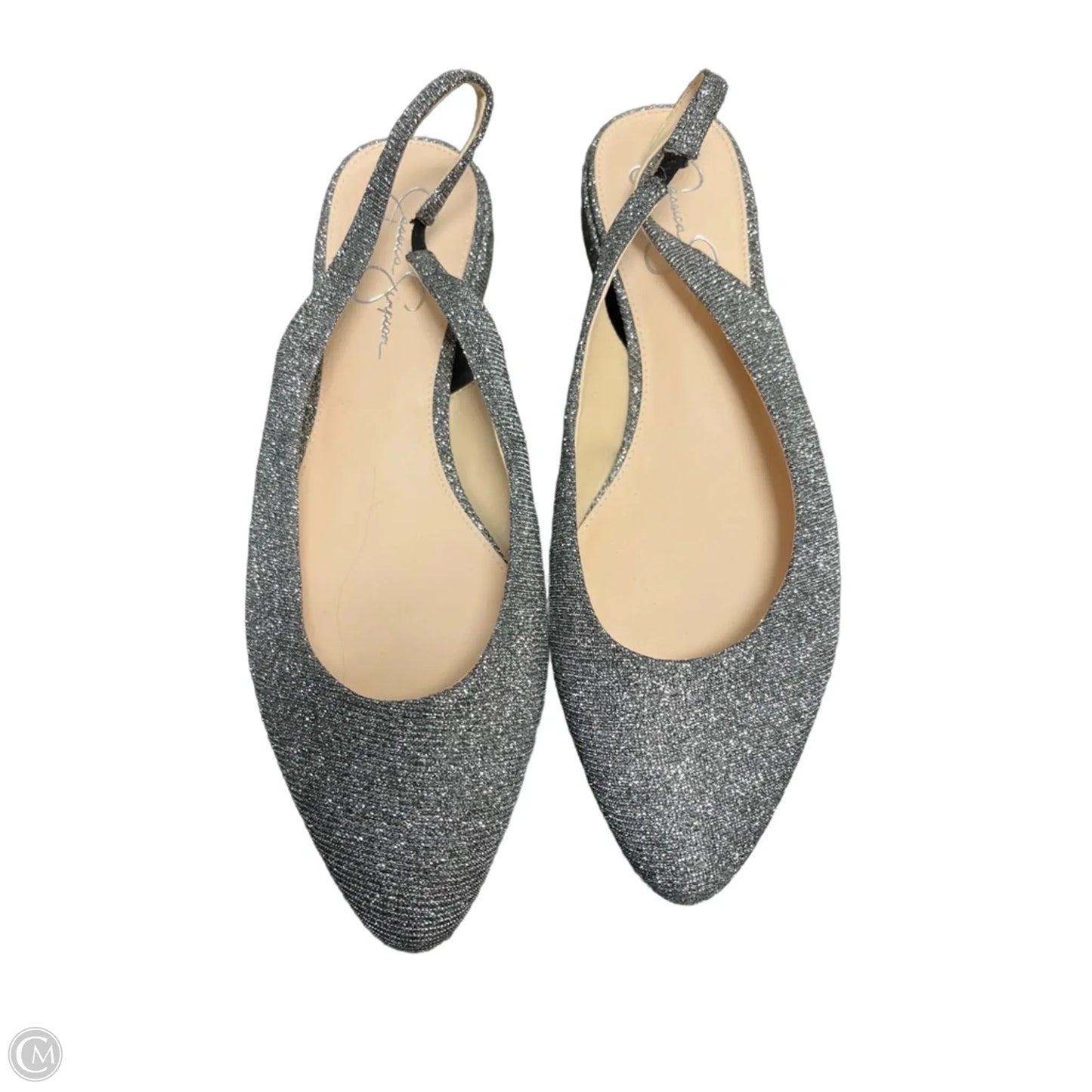 Shoes Flats By Jessica Simpson In Silver, Size: 9