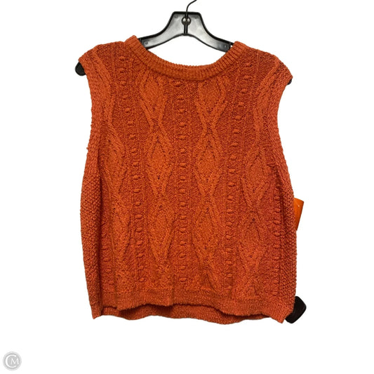 Top Sleeveless By Universal Thread In Orange, Size: L