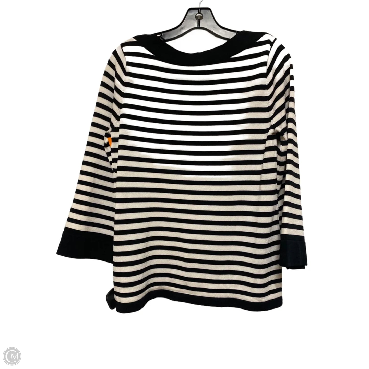 Top Long Sleeve By Anne Klein In Striped Pattern, Size: M