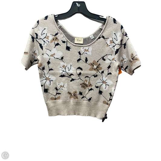 Top Short Sleeve By Elie Tahari In Floral Print, Size: S