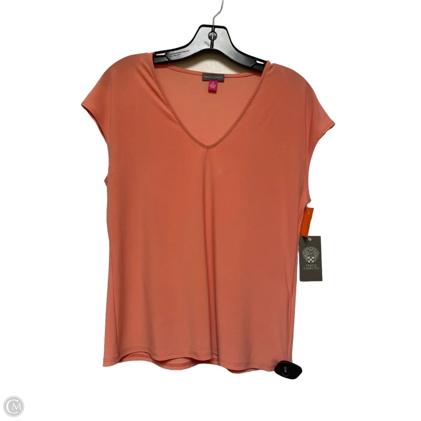 Top Short Sleeve By Vince Camuto In Peach, Size: Xs
