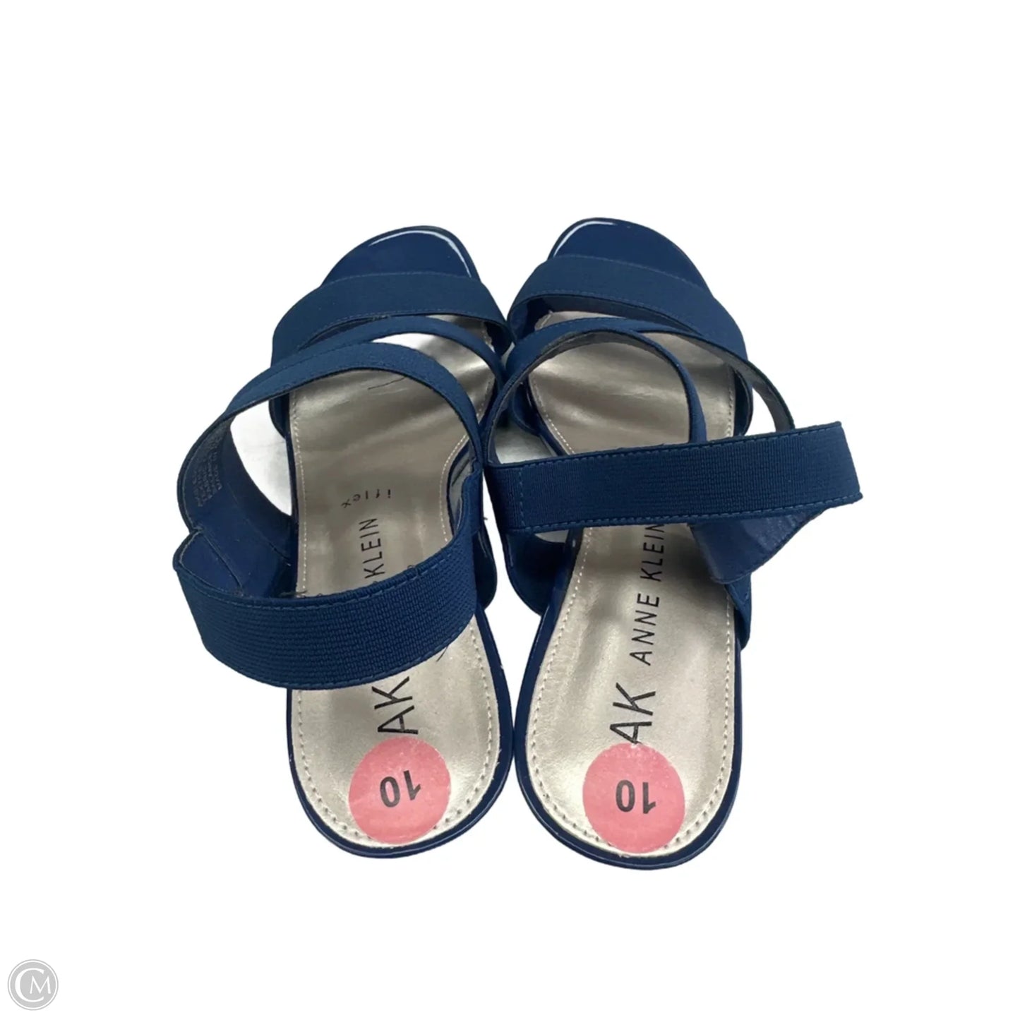 Sandals Heels Wedge By Anne Klein In Blue, Size: 10