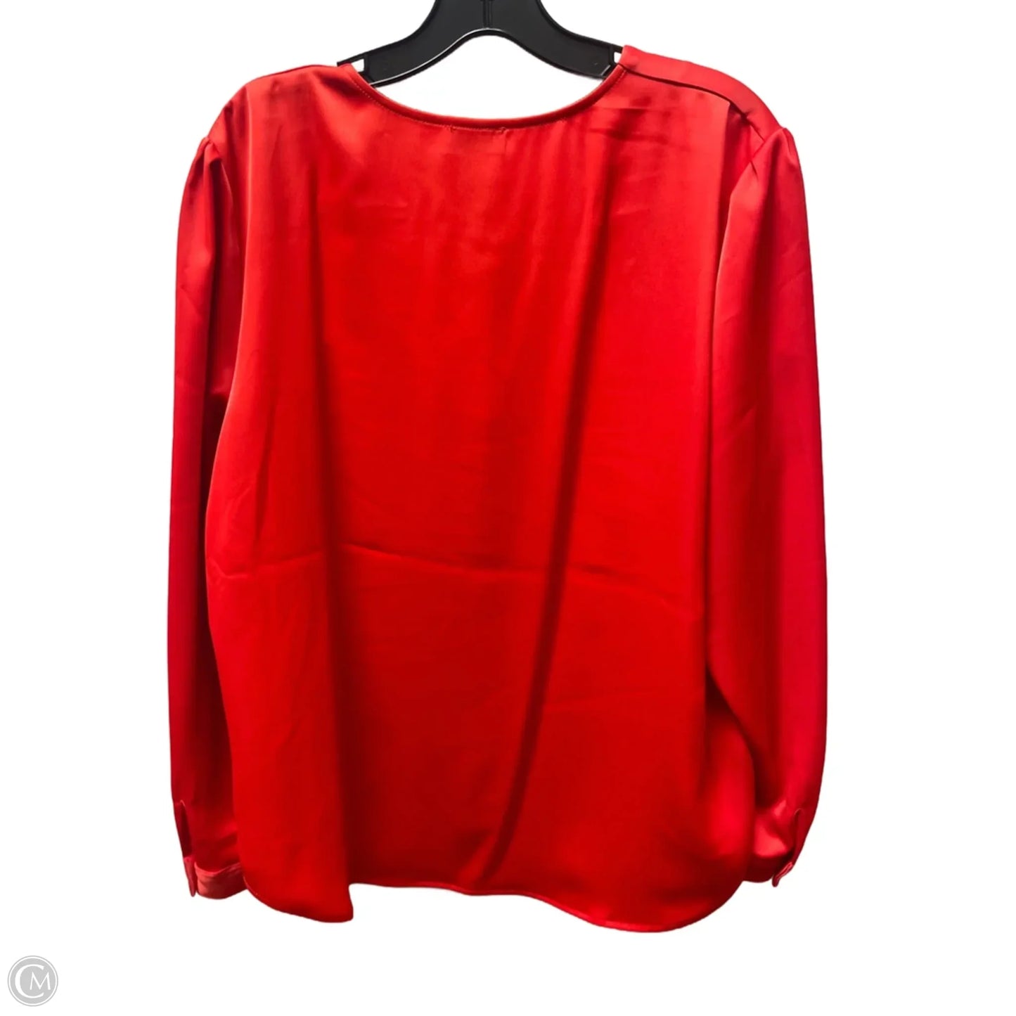 Top Long Sleeve By Jones New York In Red, Size: Xl