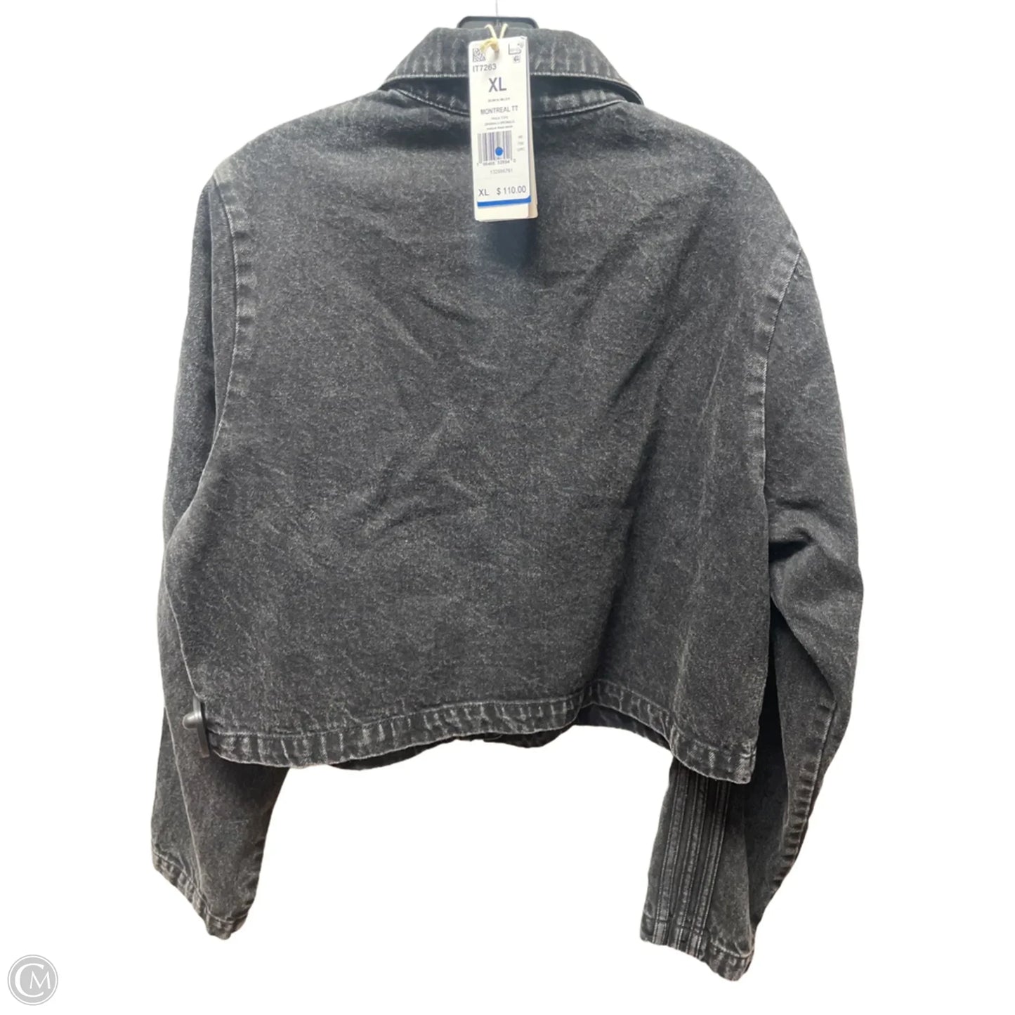 Jacket Denim By Adidas In Black Denim, Size: Xl