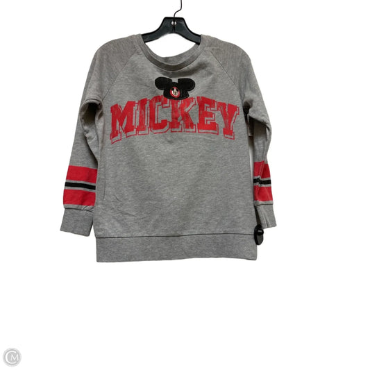 Top Long Sleeve By Disney Store In Grey & Red, Size: Xs