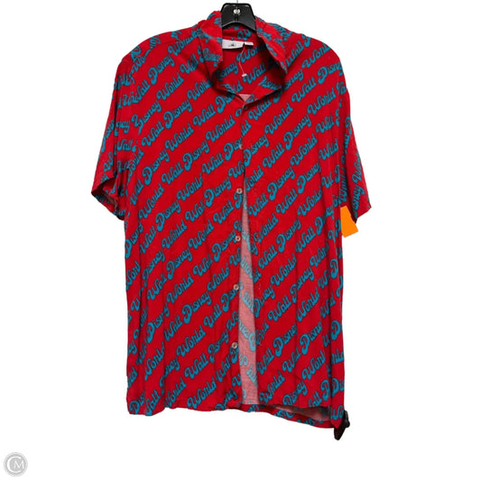 Top Short Sleeve By Disney Store In Blue & Red, Size: L