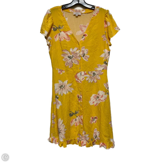 Dress Casual Short By Loft In Yellow, Size: S
