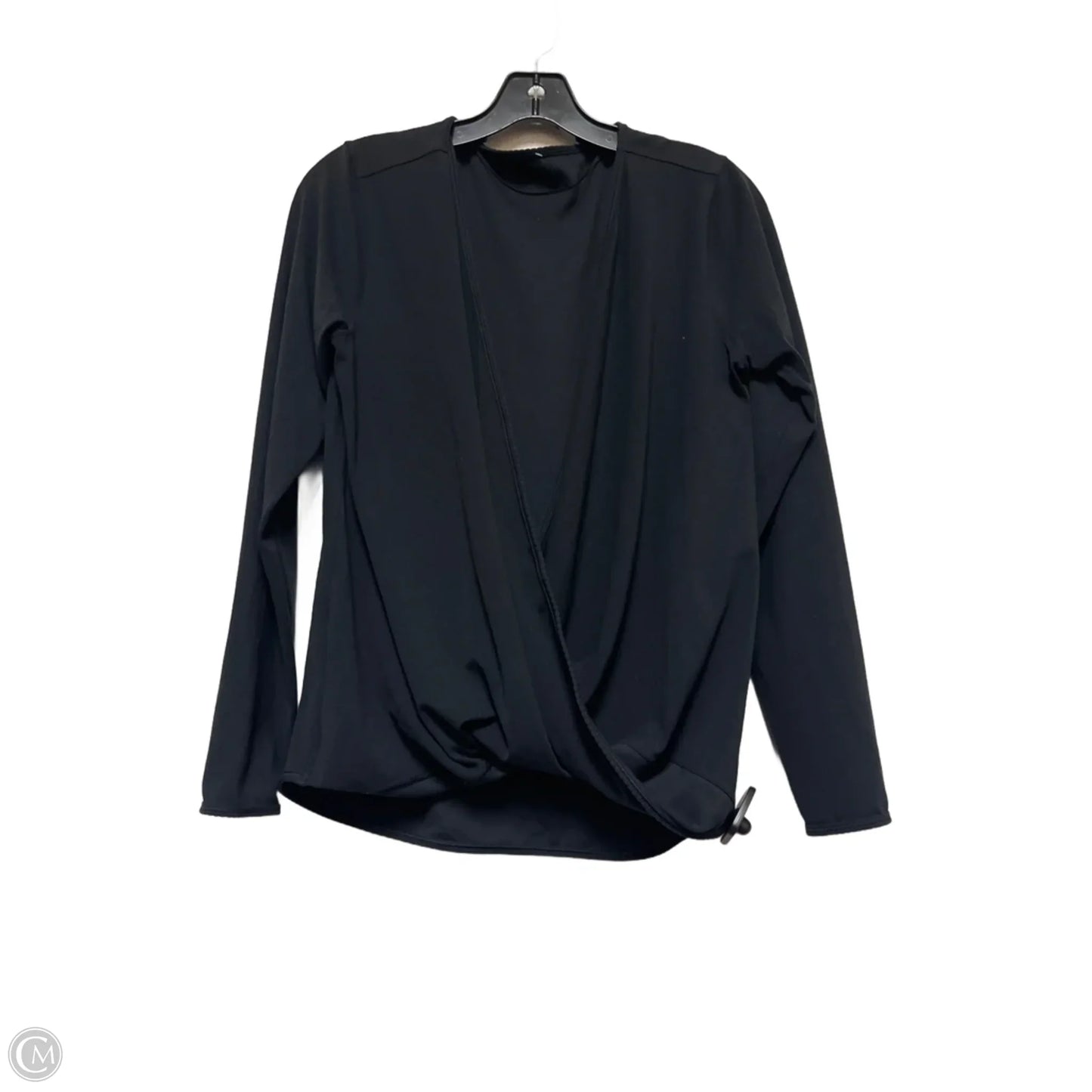Athletic Top Long Sleeve Crewneck By Lululemon In Black, Size: L