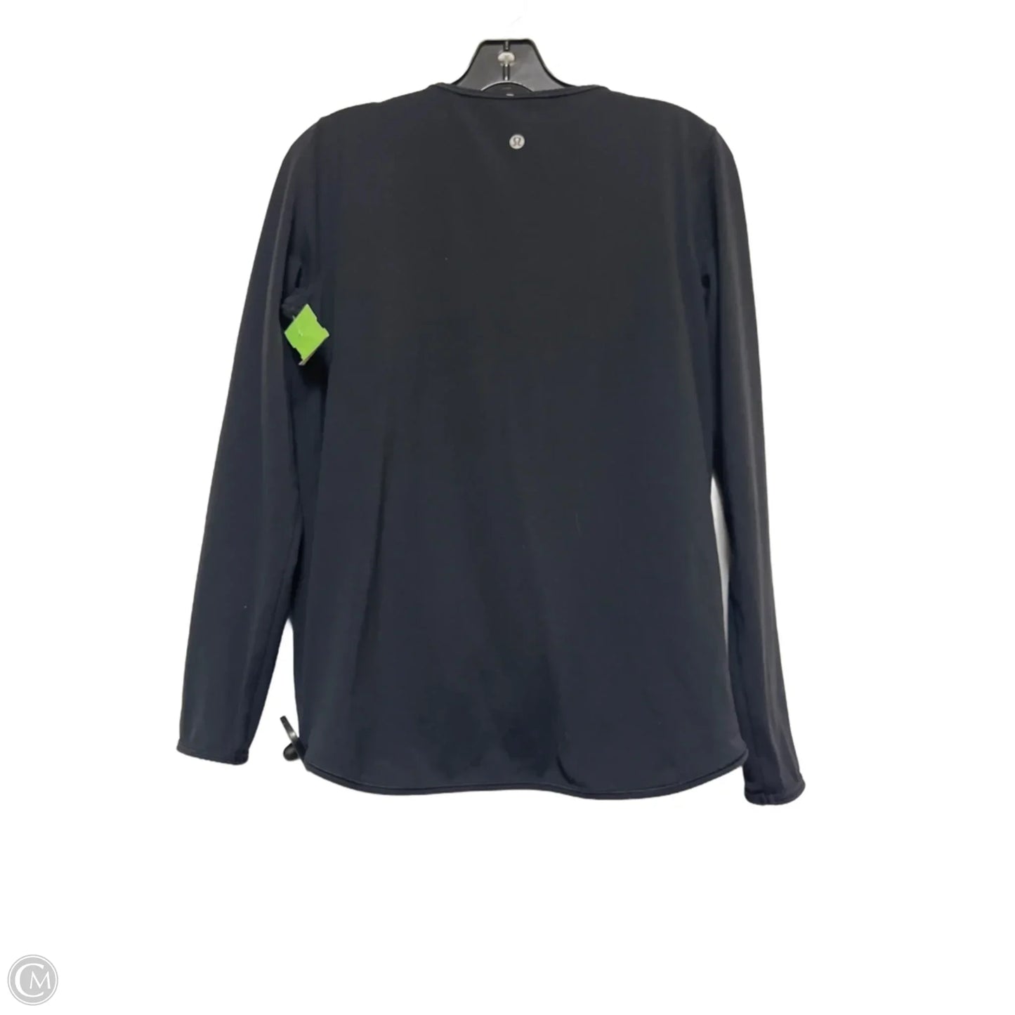 Athletic Top Long Sleeve Crewneck By Lululemon In Black, Size: L