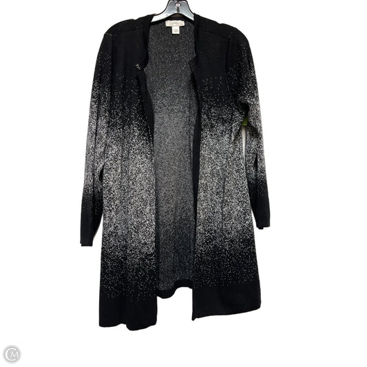 Cardigan By Cj Banks In Black & Silver, Size: L