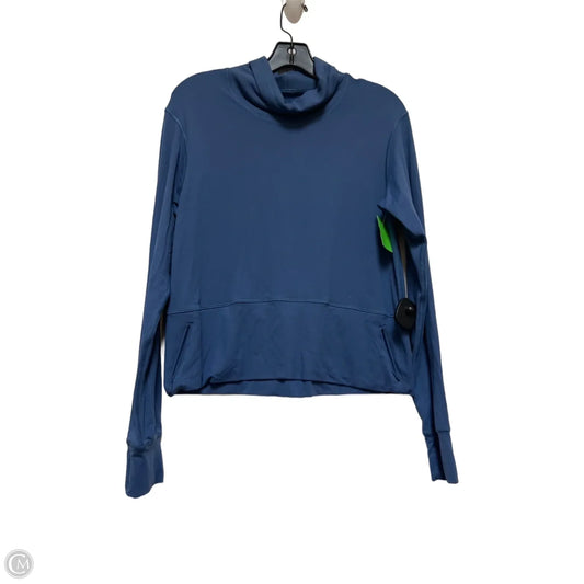 Athletic Top Long Sleeve Collar By Lululemon In Blue, Size: 4