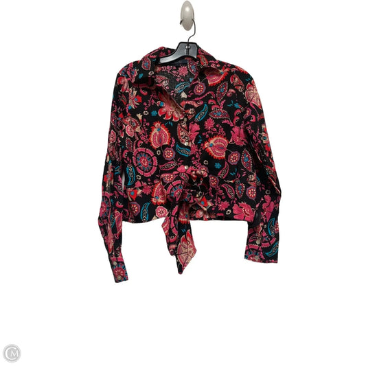 Top Long Sleeve By Rachel Roy In Paisley Print, Size: S