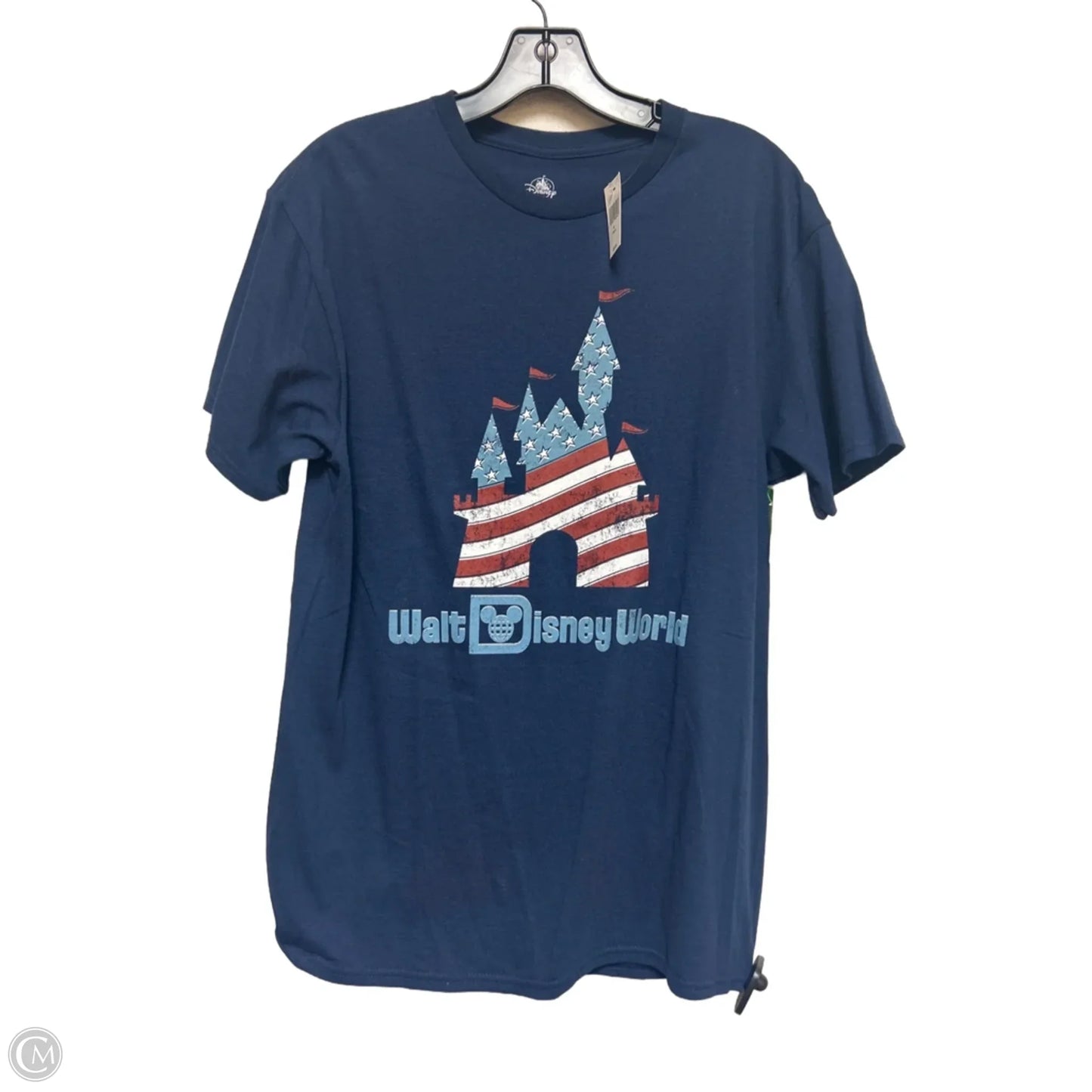 Top Short Sleeve Basic By Disney Store In Navy, Size: M