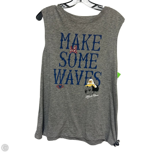 Top Sleeveless Basic By Disney Store In Grey, Size: L